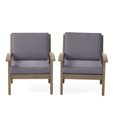 Load image into Gallery viewer, Peyton Club Chair Outdoor Seating Acacia Wood 32.25 X 28.00 X 31.25"
