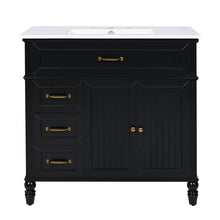Load image into Gallery viewer, Bathroom Vanity With Sink, Freestanding Cabinet &amp; Drawers
