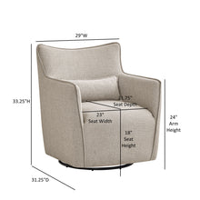 Load image into Gallery viewer, Ayla - Swivel Accent Chair With Matching Lumbar Pillow
