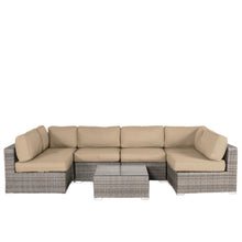 Load image into Gallery viewer, Seating Set With Cushions Handcrafted Wicker Design

