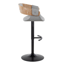 Load image into Gallery viewer, Elisa - Mid Century Modern Adjustable Barstool With Swivel &amp; Rounded T Footrest (Set of 2)

