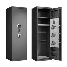 Load image into Gallery viewer, Rifle Safe, Biometric &amp; Keypad Lock, Adjustable Gun Racks With Built In Alarm System
