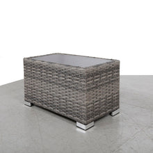Load image into Gallery viewer, Chesterville - Slatted Side Table With Aluminum Top - Gray
