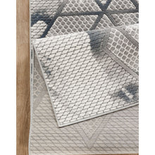 Load image into Gallery viewer, Geometrix - 5'3" X 7'3" Area Rug &amp; Geometric, 3D Effect - Ivory / Gray
