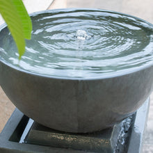 Load image into Gallery viewer, Zen Bowl Water Fountain, Outdoor Bird Feeder / Bath Fountains, Relaxing Water Feature For Garden
