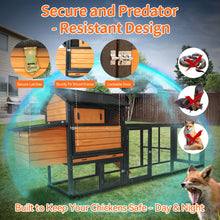 Load image into Gallery viewer, Large Outdoor Hen House With Run And Nesting Box Poultry Cage
