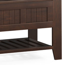 Load image into Gallery viewer, Acadian - Entryway Storage Bench With Shelf - Brown
