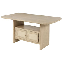 Load image into Gallery viewer, Kimpton - Counter Height Dining Table With Storage Cabinet And Shelves - Beige

