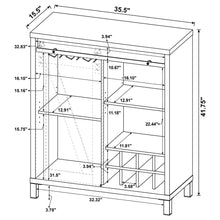 Load image into Gallery viewer, Arcata - Sliding Door Bar Cabinet - Oak
