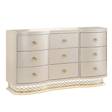 Load image into Gallery viewer, Flora - 9 Drawer Dresser With LED - Champagne

