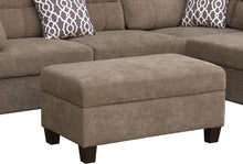 Load image into Gallery viewer, Diego - Fabric Sectional Sofa With Right Facing Chaise, Storage Ottoman, And 2 Accent Pillows

