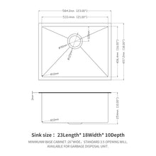 Load image into Gallery viewer, Undermount Kitchen Sink With Deep Single Bowl
