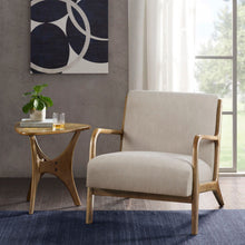 Load image into Gallery viewer, Mid-Century Style Lounge Chair With Upholstered Seat
