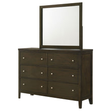 Load image into Gallery viewer, Clement - 6 Drawer Dresser With Mirror - Dark Coffee
