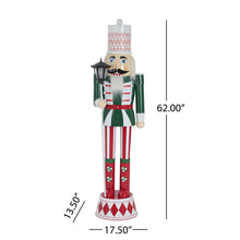 Load image into Gallery viewer, Classic Nutcracker Holiday Decor, Durable Construction - Green / Red / White
