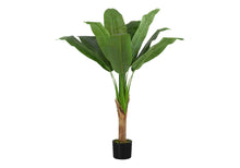 Load image into Gallery viewer, 43" Tall, Artificial Plant, Banana Tree, Indoor, Faux, Fake, Floor, Greenery, Potted, Real Touch, Decorative - Green / Black
