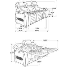 Load image into Gallery viewer, Isadora - Power Reclining Sofa With Dual Independent Recline - Black
