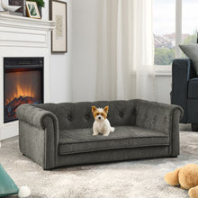Load image into Gallery viewer, Modern Elegant Rectangle Pet Bed, Durable Elevated Dog Sofa
