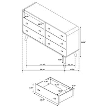 Load image into Gallery viewer, Winston - 6 Drawer Bedroom Dresser
