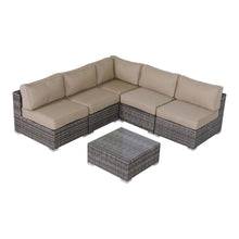 Load image into Gallery viewer, Seating Set With Cushions Handcrafted Wicker Design
