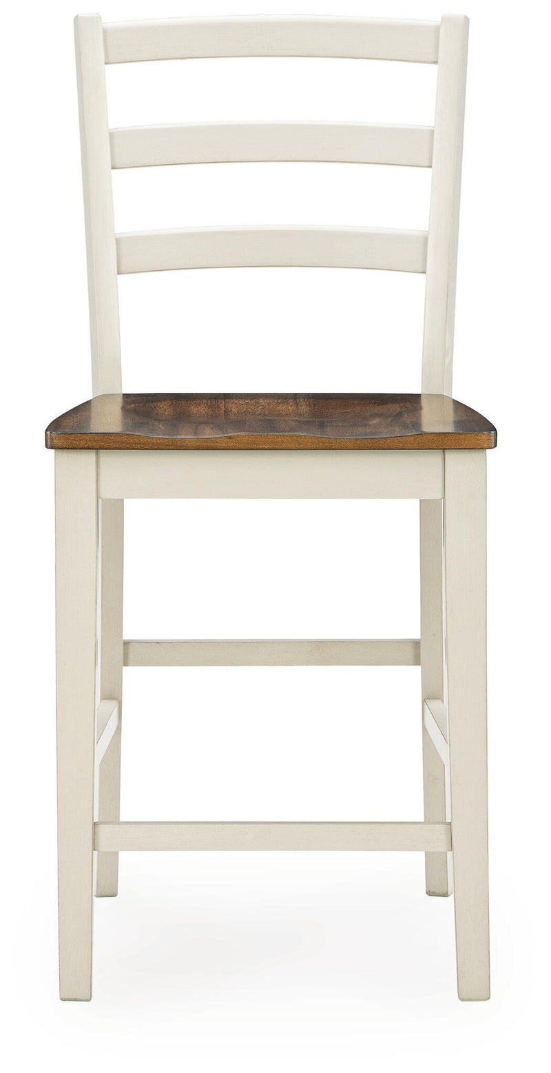 Brinfern - Barstool (Set of 2) - Brown / Antique White