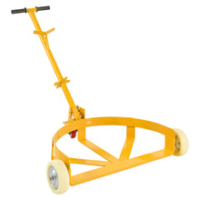 Load image into Gallery viewer, Steel Drum Dolly 55 Gallon Capacity Oil Barrel Mover With Wheels Low Profile Caddy - Yellow
