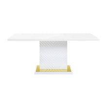 Load image into Gallery viewer, Gaines - High Gloss Dining Table With Pedestal Base
