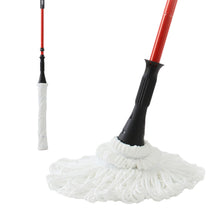 Load image into Gallery viewer, Ultra Fine Fiber Twist Mop With 57.5 Inch Long Handle For Dry And Wet Floor Cleaning - Red
