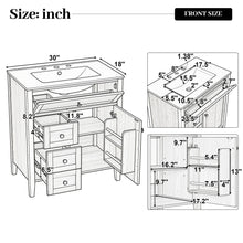 Load image into Gallery viewer, Bathroom Vanity With Sink, Soft Closing Cabinet
