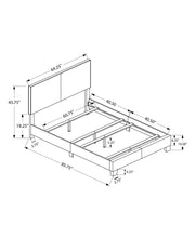 Load image into Gallery viewer, Bed, Upholstered, Transitional
