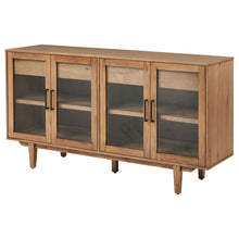 Load image into Gallery viewer, 4 Door Sideboard With Dual Drawers - Natural
