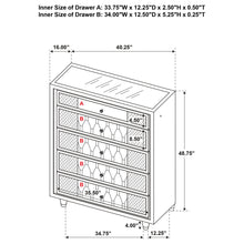 Load image into Gallery viewer, Mika - 5 Drawer LED Chest

