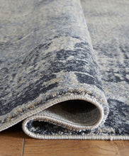 Load image into Gallery viewer, Langrich - 5' x 7' Rug - Blue / Gray / Cream
