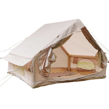 Load image into Gallery viewer, Inflatable Glamping Tent For 4 - 6 People, Waterproof Outdoor Tent With Pump - Khaki
