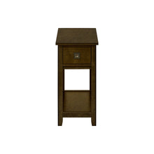 Load image into Gallery viewer, Accent End Table, 2 Tier, Narrow, Lamp, Storage Drawer, Charming Design
