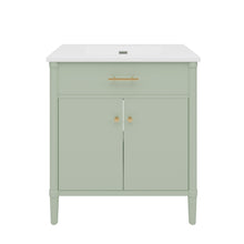 Load image into Gallery viewer, Bathroom Vanity With Sink, Soft Close Doors And Adjustable Shelf
