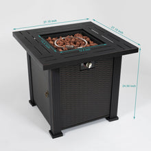 Load image into Gallery viewer, Square Fire Pit Table - Brown
