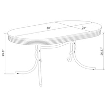 Load image into Gallery viewer, Oval Dining Table - White - Metal
