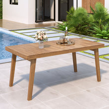 Load image into Gallery viewer, Outdoor Dining Table With Slatted Top, Ideal For Patio
