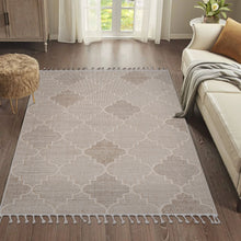 Load image into Gallery viewer, Guros - 6' X 9' Trellis Indoor / Outdoor Area Rug - Cream
