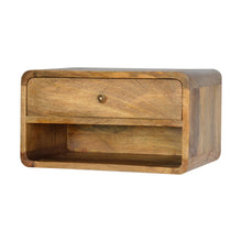 Load image into Gallery viewer, Curve Upper Slot Floating Nightstand
