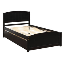 Load image into Gallery viewer, Platform Bed &amp; Headboard, Footboard And Wood Slat Support
