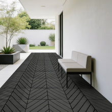 Load image into Gallery viewer, Interlocking Decking Tiles, Waterproof Outdoor Indoor Flooring (Set of 44) - Dark Gray
