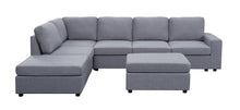 Load image into Gallery viewer, Cassia - 7 Seat Reversible Modular Sectional Sofa With Ottoman
