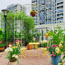 Load image into Gallery viewer, Metal Garden Arch Iron Garden Arbors Gazebo Dia High Birdcage Shape Pergola Pavilion For Wedding Ceremony
