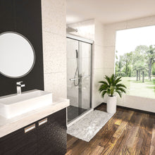 Load image into Gallery viewer, Modern Double Sliding Shower Enclosure, Tempered Glass
