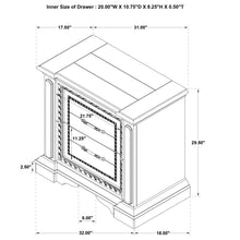 Load image into Gallery viewer, 2 Drawer Nightstand With Dual USB Charging Ports - Vintage
