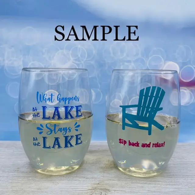 Wine-Oh! - GOLF SAYINGS Shatterproof Wine Glasses