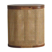 Load image into Gallery viewer, Larissa - Lid Up, Storage Stool - Oak
