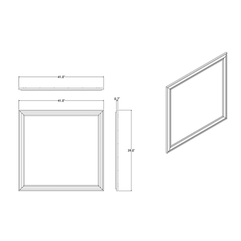 Adelaide - Mirror - Black / Gray